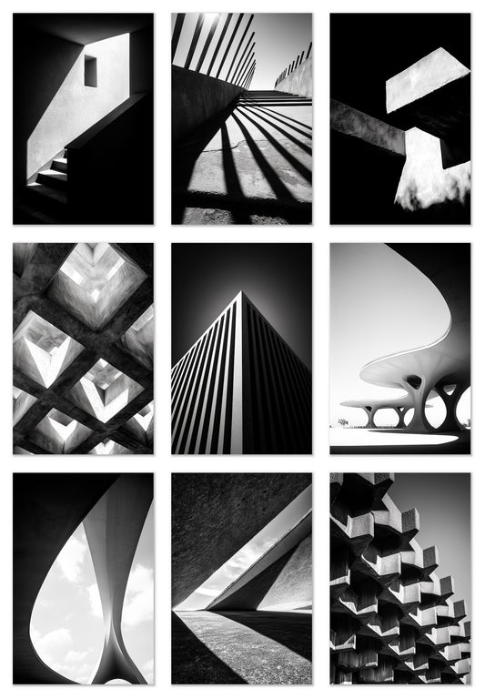 Shadow Play - Gallery wall set with art prints