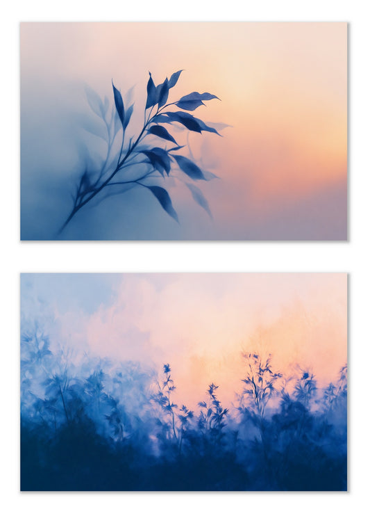 Soft Contours - Gallery wall set with art prints