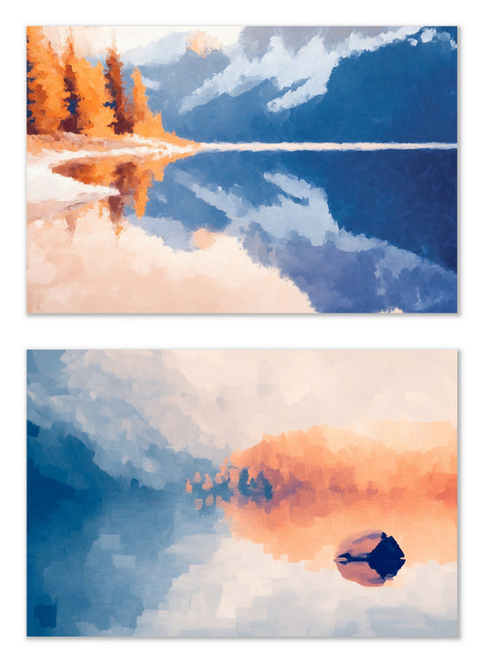 Postcards from Solitude - Gallery wall set with art prints