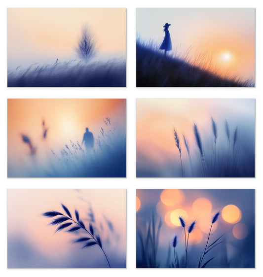 Soft Contours - Gallery wall set with art prints