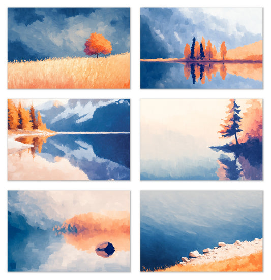 Postcards from Solitude - Gallery wall set with art prints
