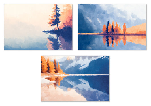 Postcards from Solitude - Gallery wall set with art prints