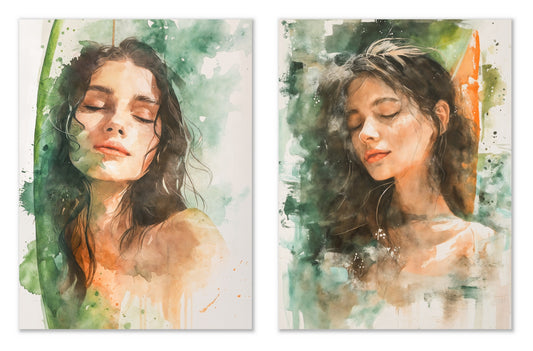 Summer Asleep - Gallery wall set with art prints