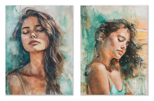 Summer Asleep - Gallery wall set with art prints