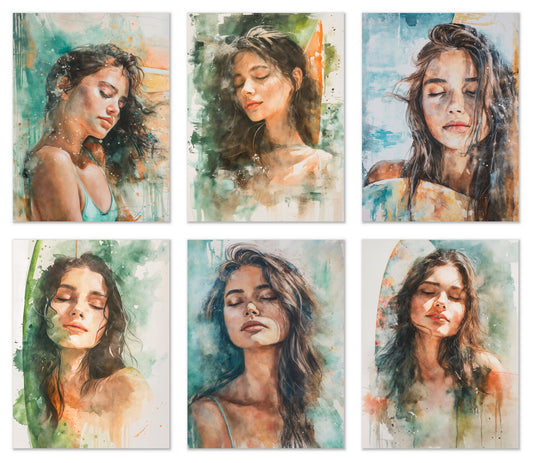 Summer Asleep - Gallery wall set with art prints