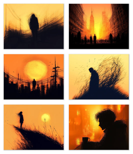 The Last Hour - Gallery wall set with art prints