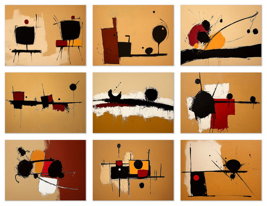 Jazz Sketches - Gallery wall set with art prints