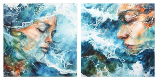 Submerge - Gallery wall set with art prints