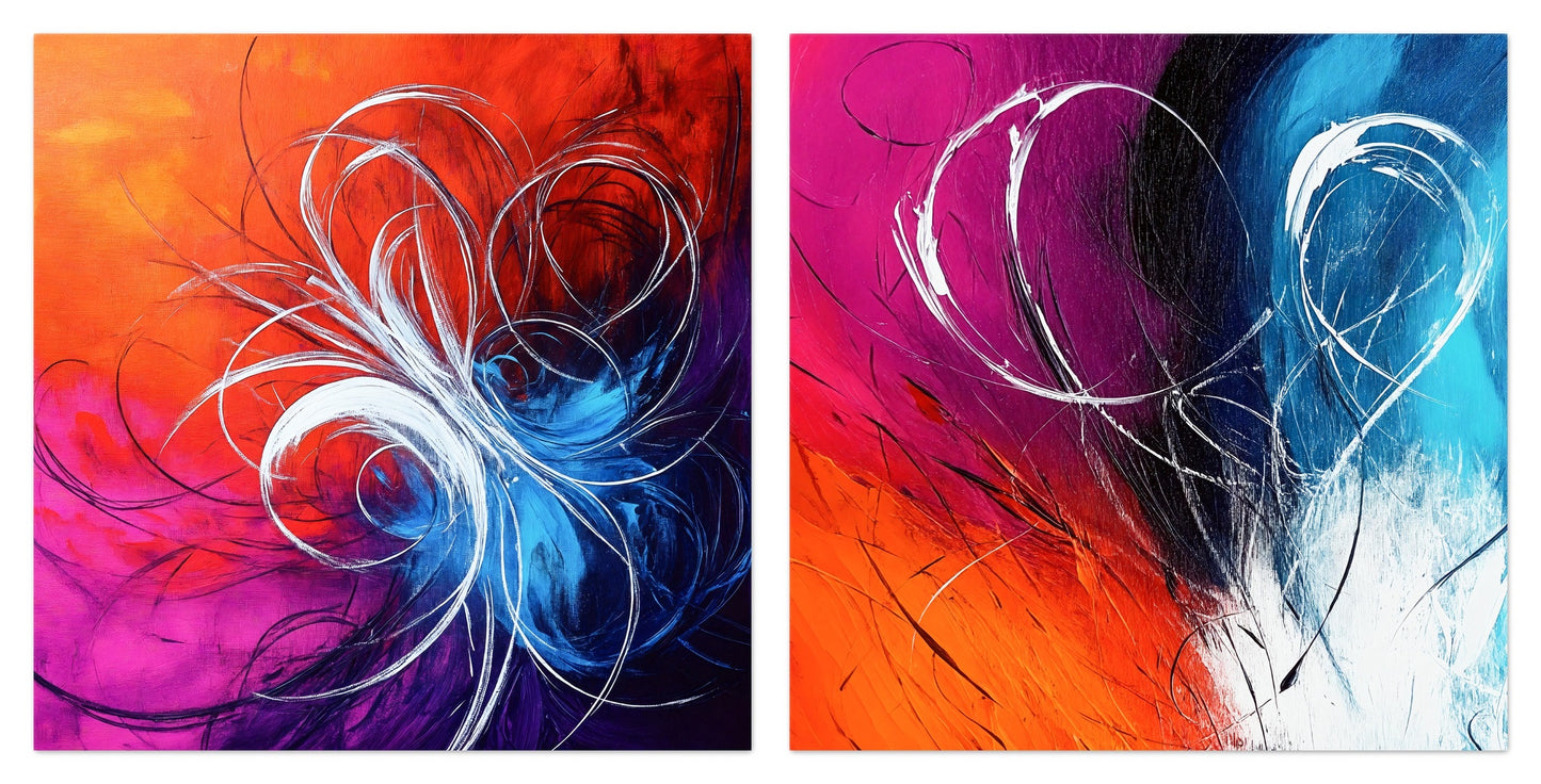 Arctic Flames - Gallery wall set with art prints