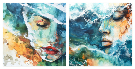 Submerge - Gallery wall set with art prints