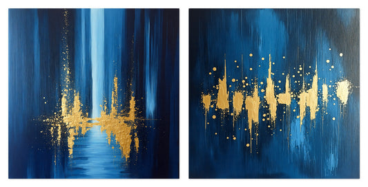 Gold Code - Gallery wall set with art prints