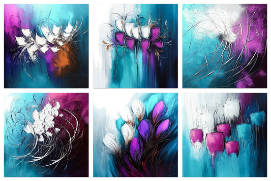 The Imperfect Bloom - Gallery wall set with art prints