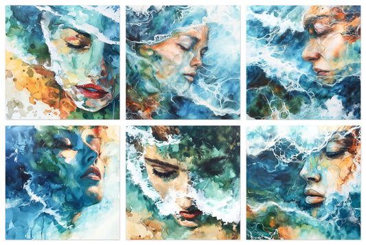 Submerge - Gallery wall set with art prints