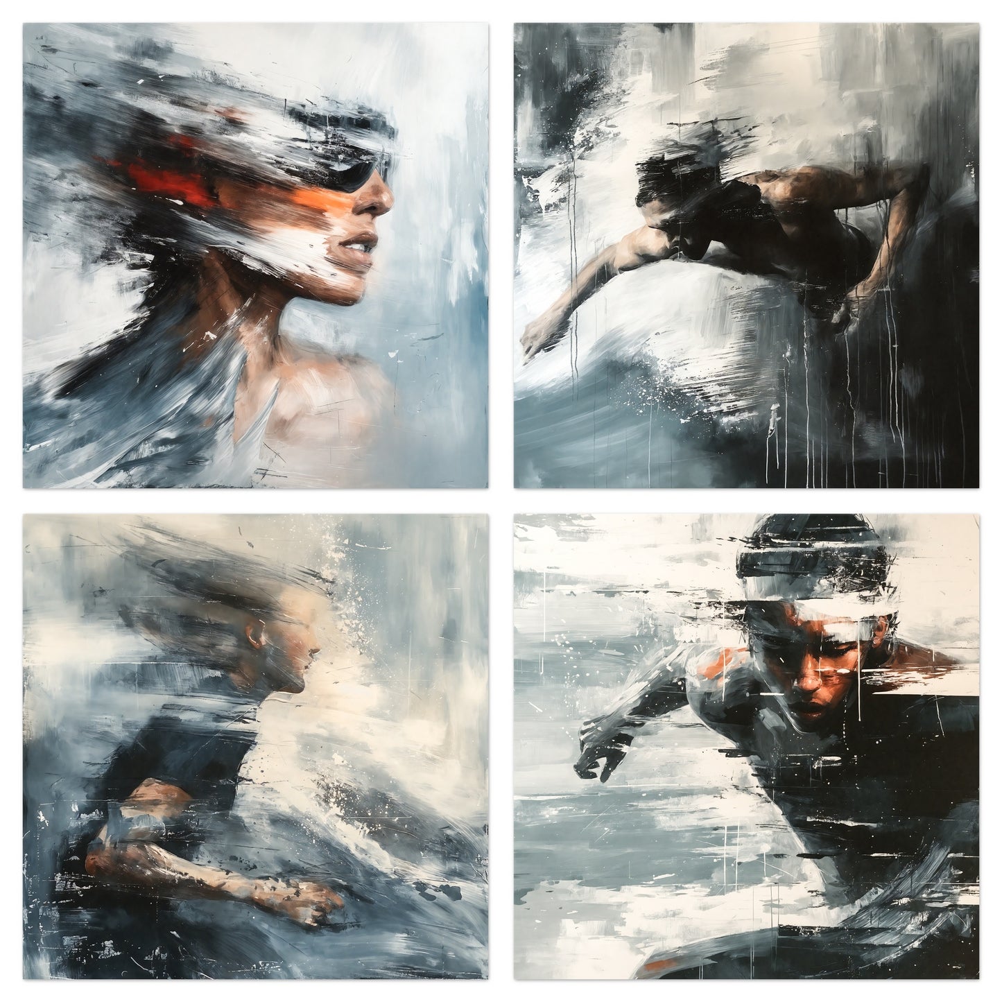 Breaking Through - Gallery wall set with art prints