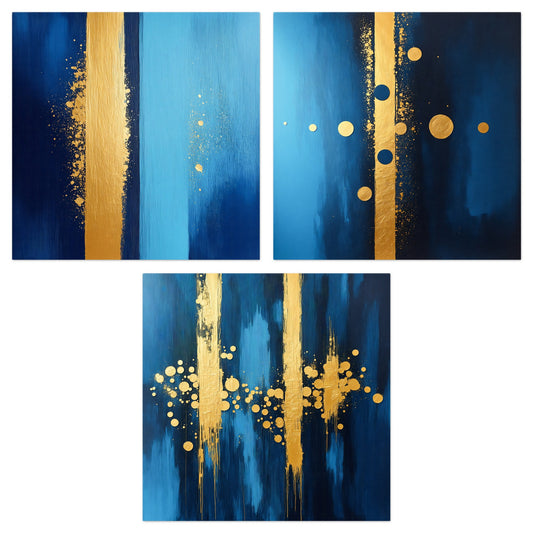 Gold Code - Gallery wall set with art prints