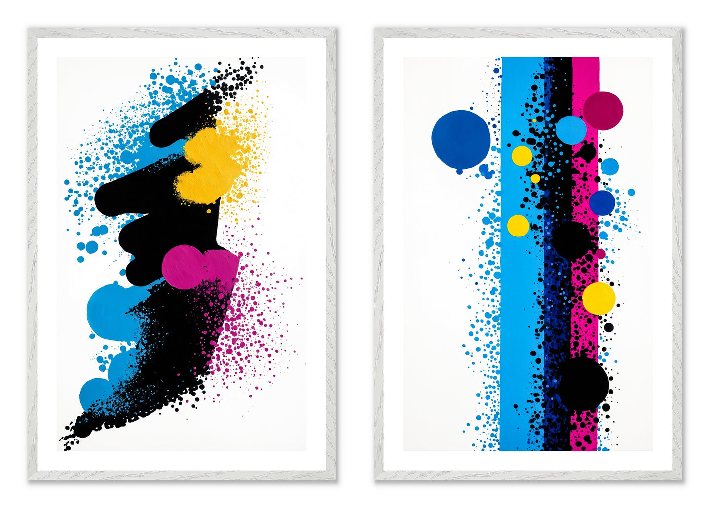 Pop Rocks and Soda - Gallery wall set with art prints in white frame