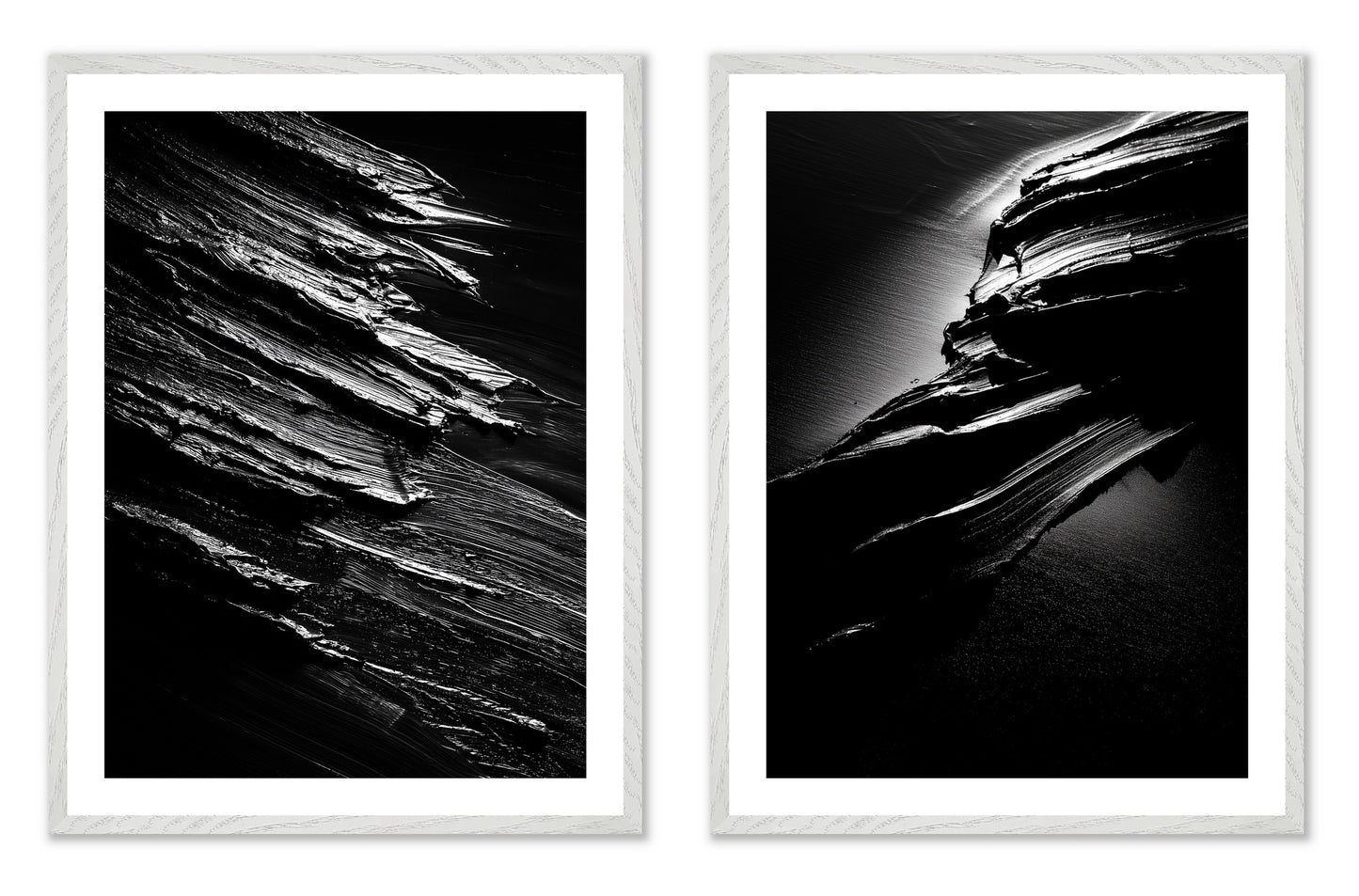 Terra Incognita - Gallery wall set with art prints in white frame