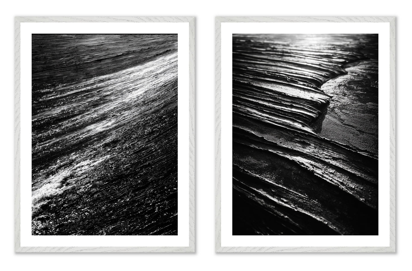 Terra Incognita - Gallery wall set with art prints in white frame