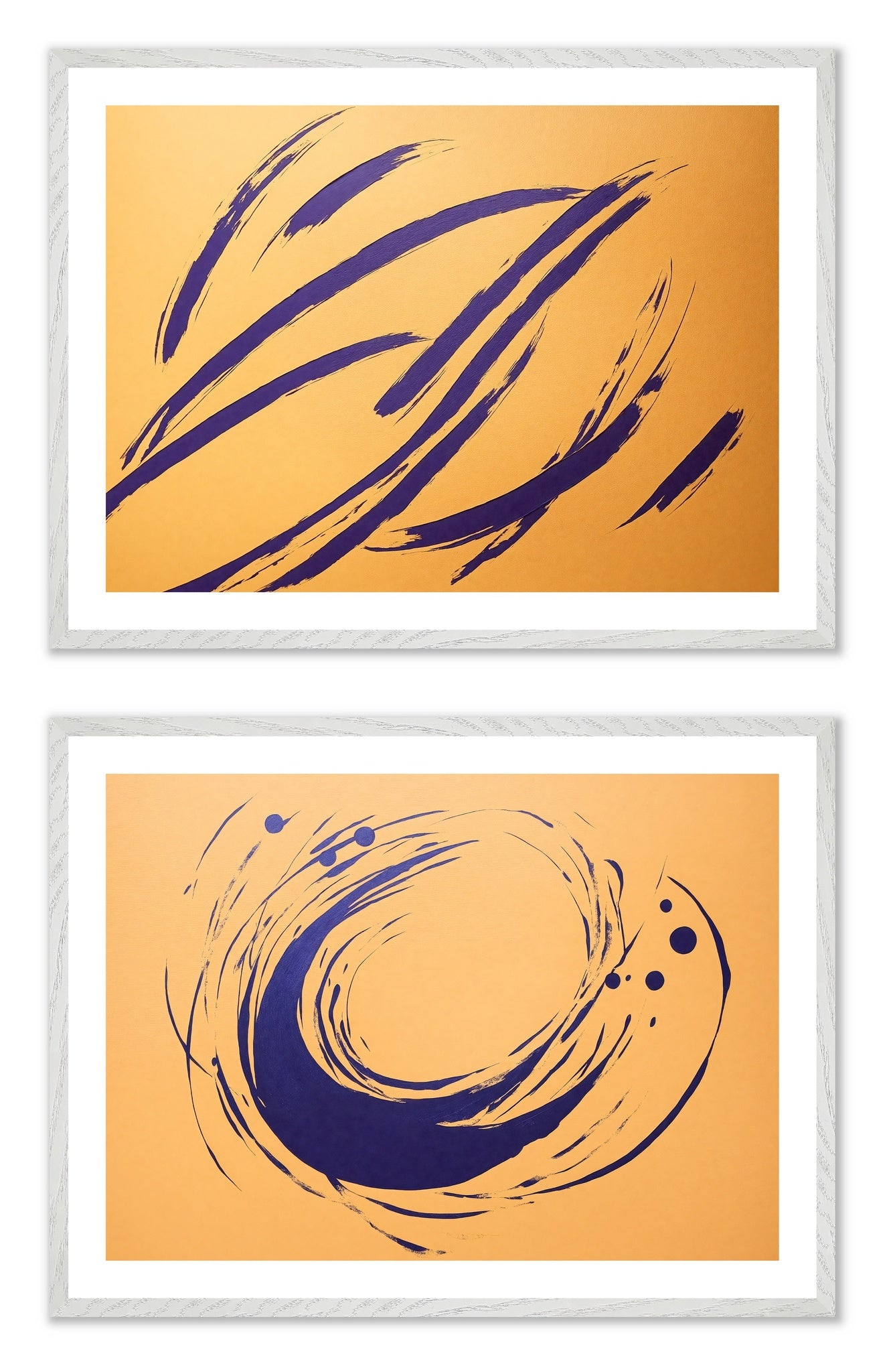 Idle Ink - Gallery wall set with art prints in white frame