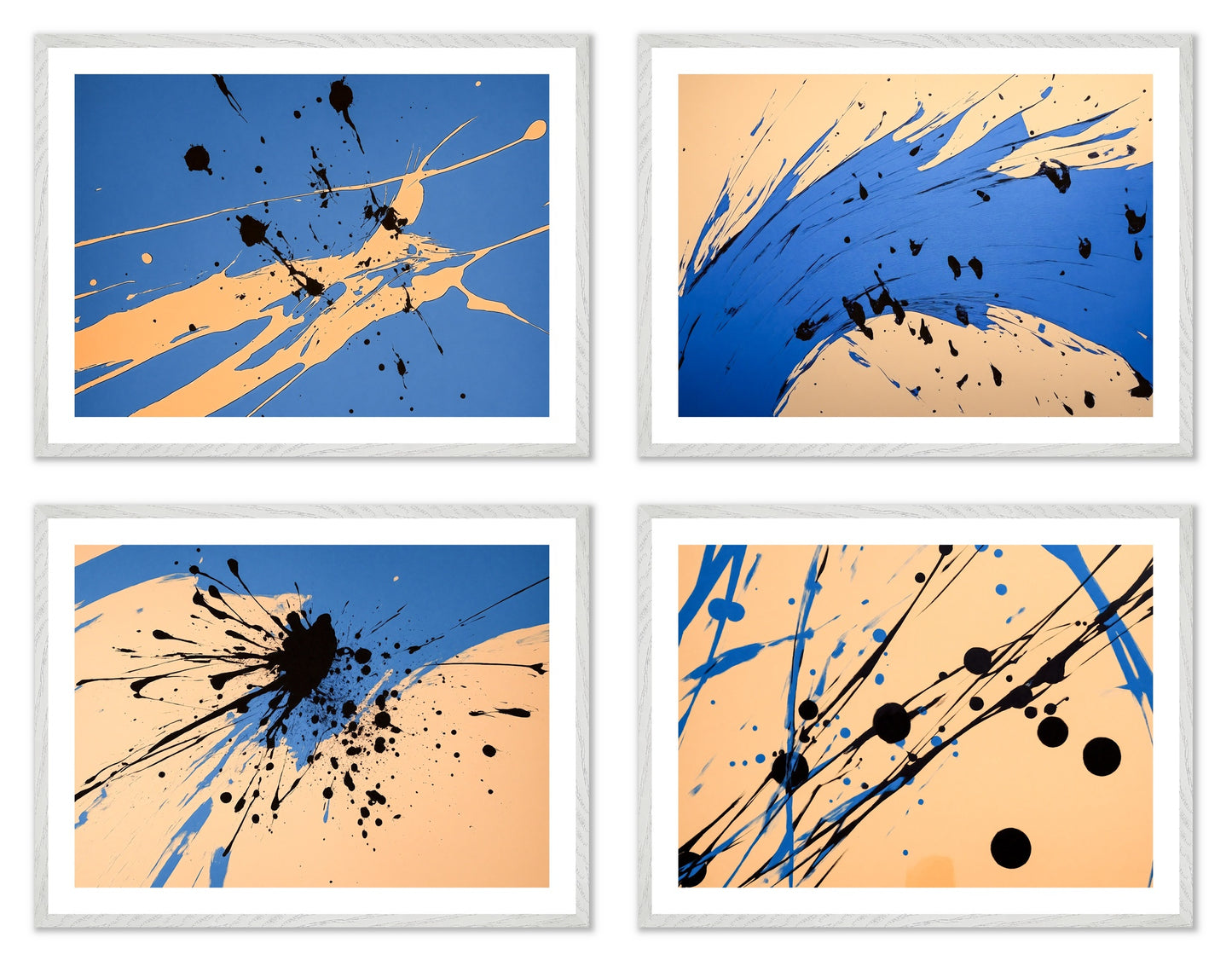Accidental Logic - Gallery wall set with art prints in white frame