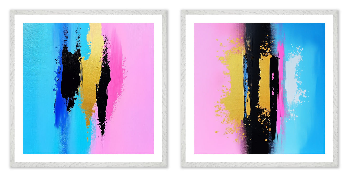 Argument - Gallery wall set with art prints in white frame