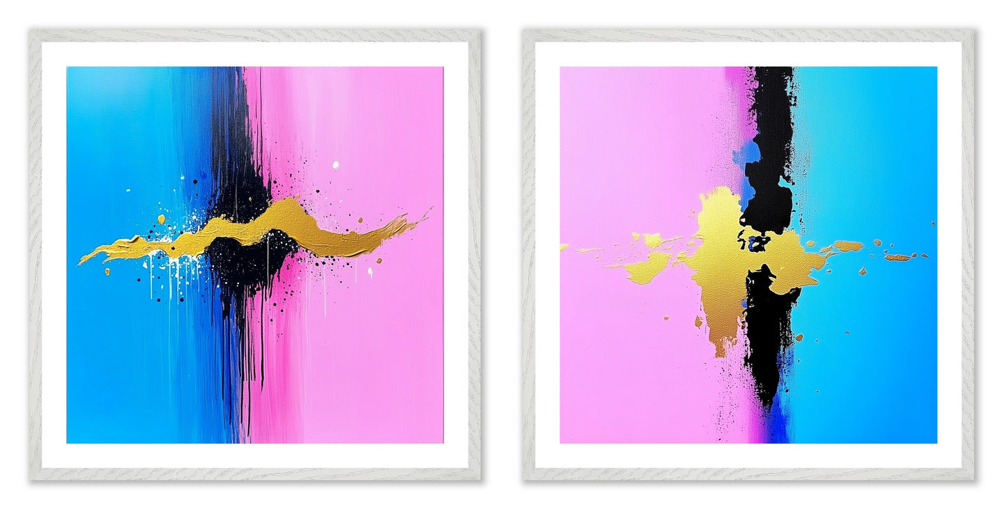 Argument - Gallery wall set with art prints in white frame