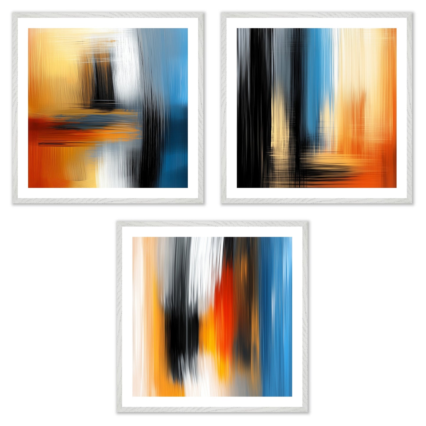 What Remains - Gallery wall set with art prints in white frame
