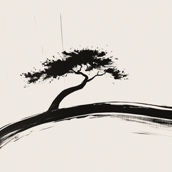 Black and white wall art example