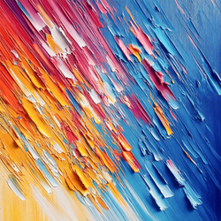 Colorful wall art example