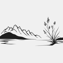 Minimalist wall art example