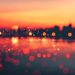 Red colors wall art example