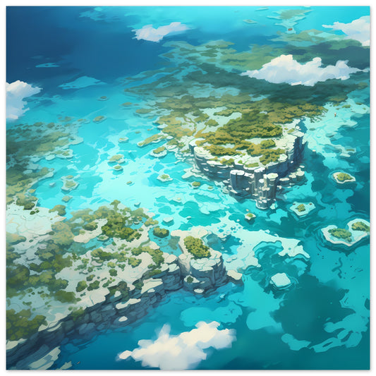 Atoll Aura - Coral Reef Magic - Wall Art