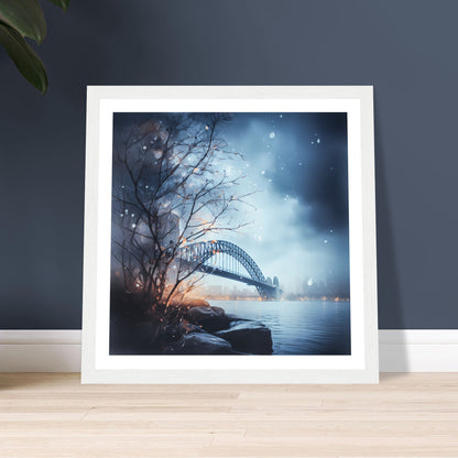 Snow-Kissed Sydney Nights - Sydney Dreamscapes - Australian Wall Art