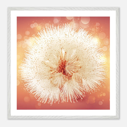 Sky Puff - Art print in white frame