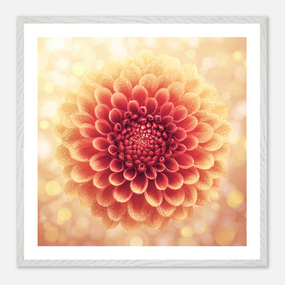Full Circle - Art print in white frame