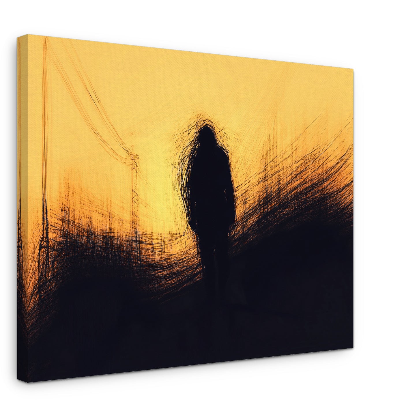 Static Bloom - Canvas print