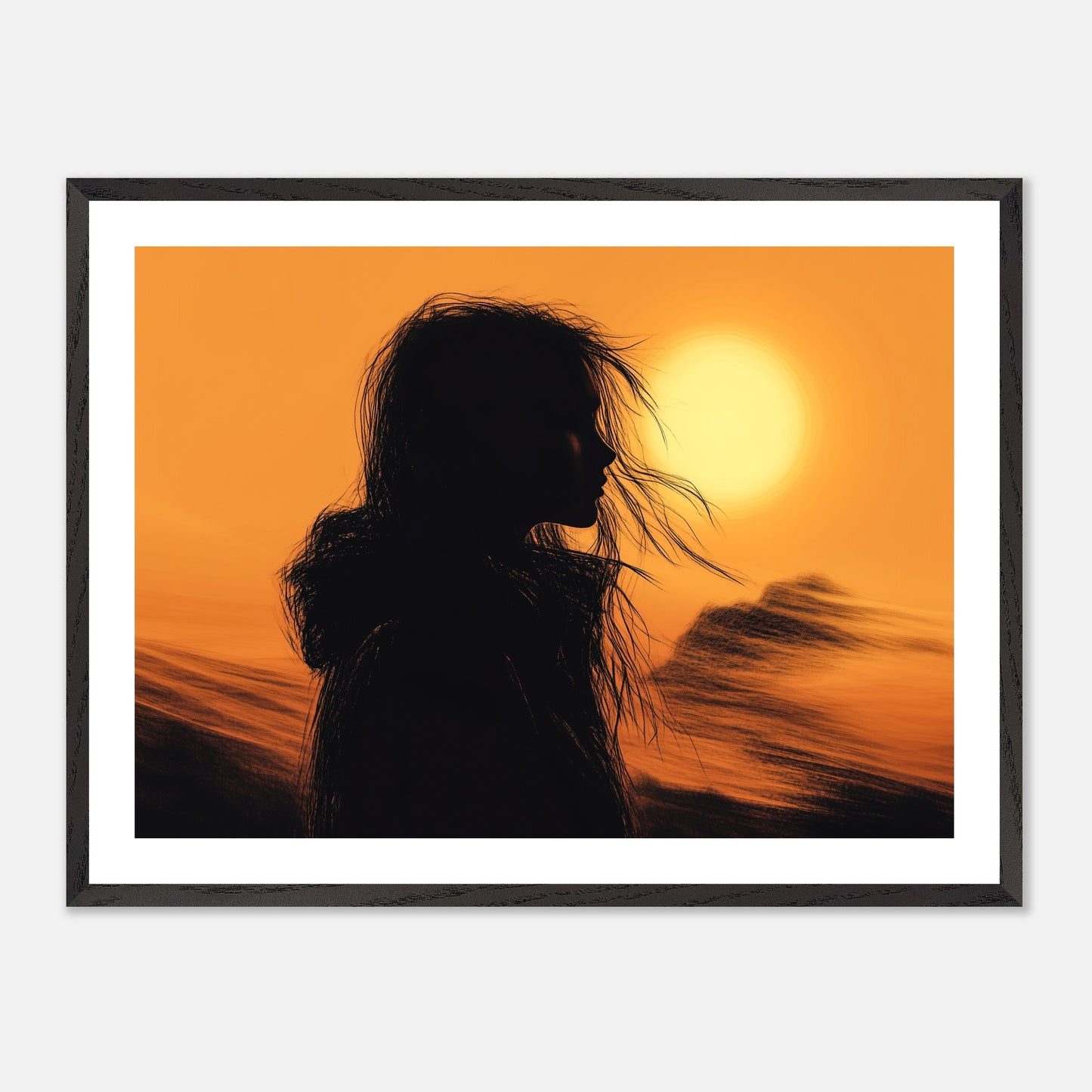 No Quarter - Art print in black frame
