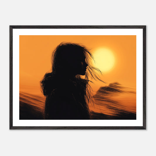 No Quarter - Art print in black frame