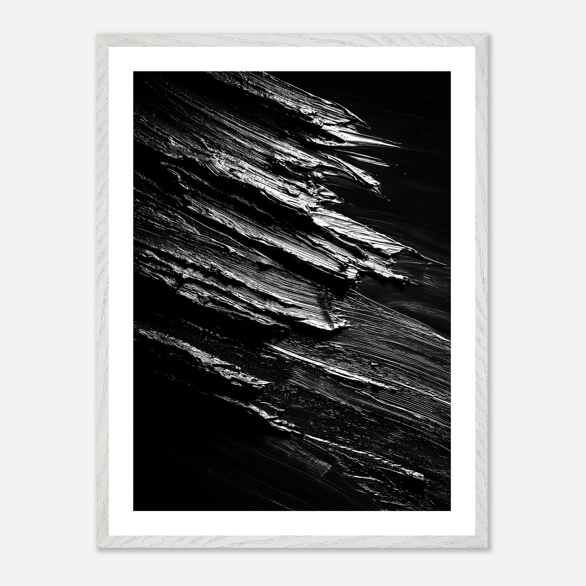 Subterranean Flow - Art print in white frame