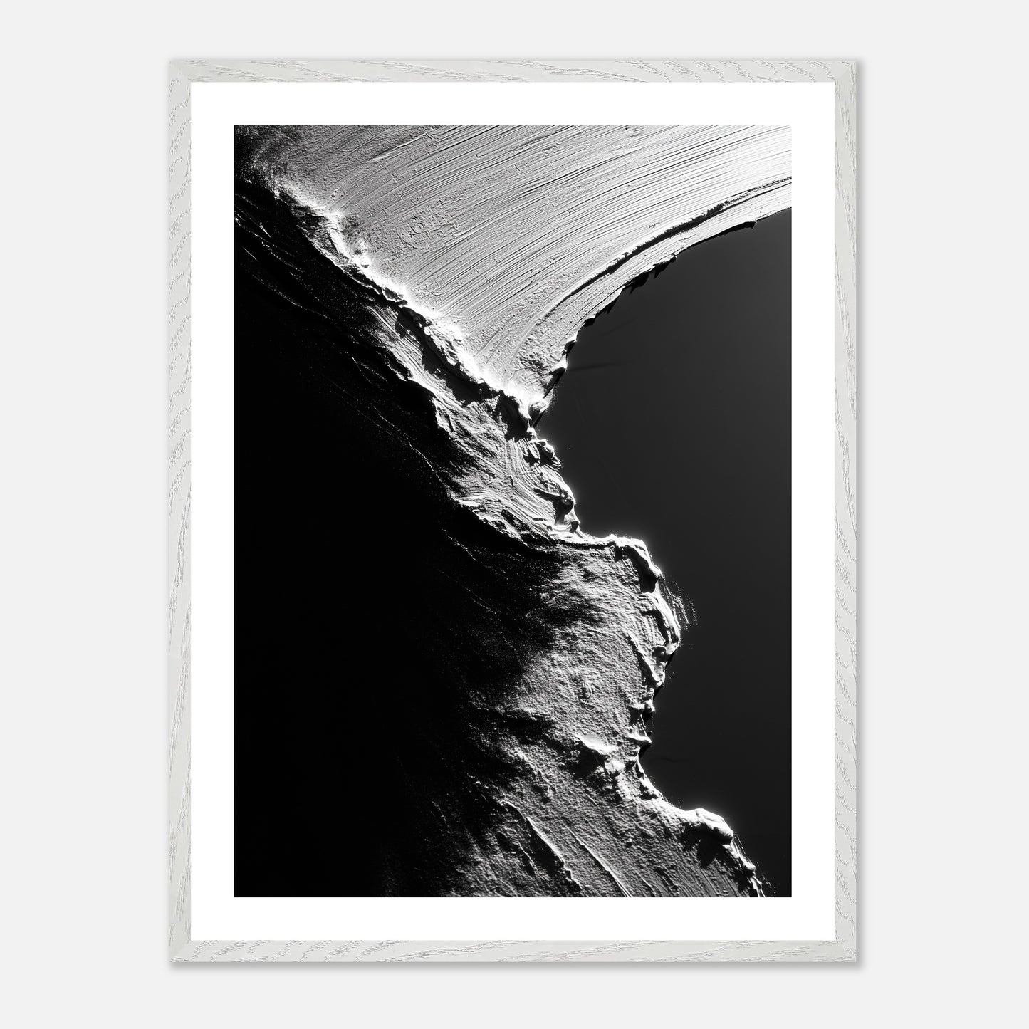 Void’s Contour - Art print in white frame