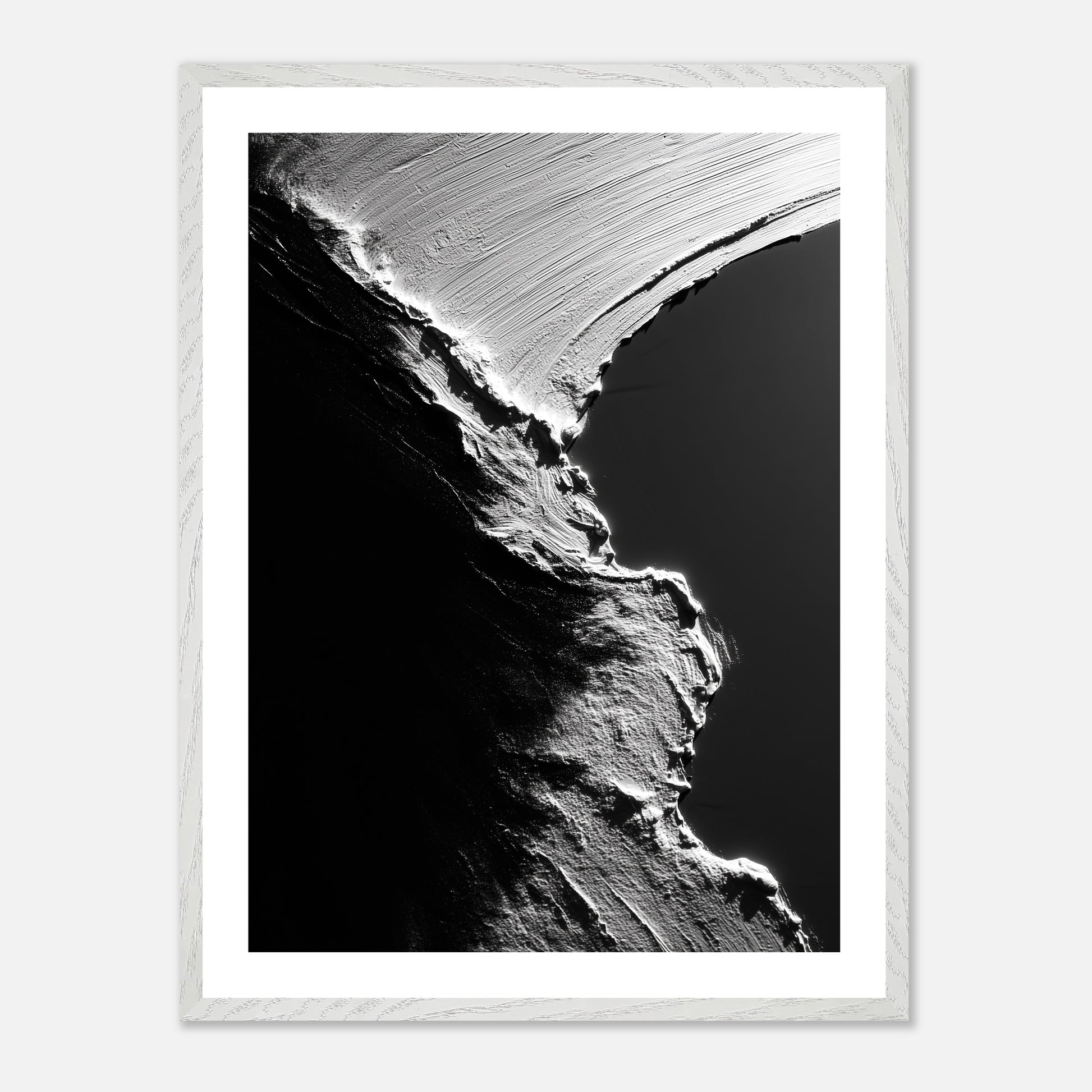 Void’s Contour - Art print in white frame