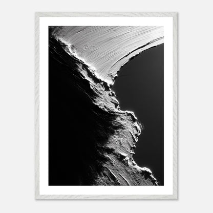 Void’s Contour - Art print in white frame