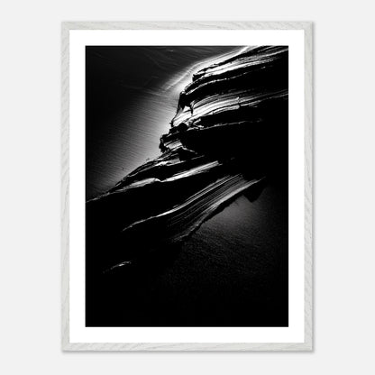 Sculpted Ridge - Art print in white frame
