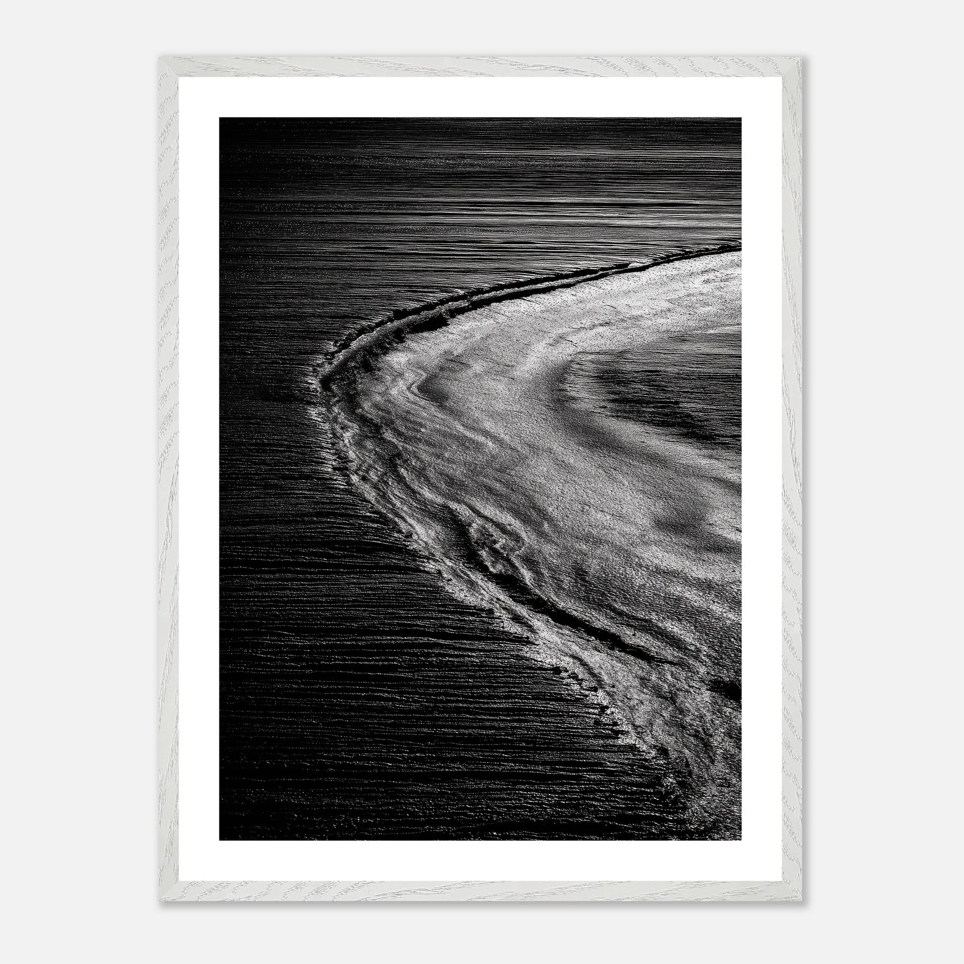 Ancient Riverbed - Art print in white frame
