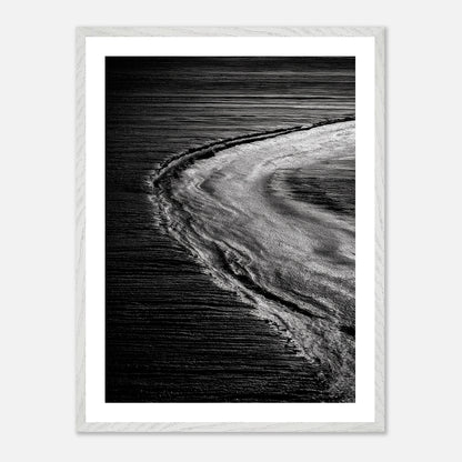 Ancient Riverbed - Art print in white frame