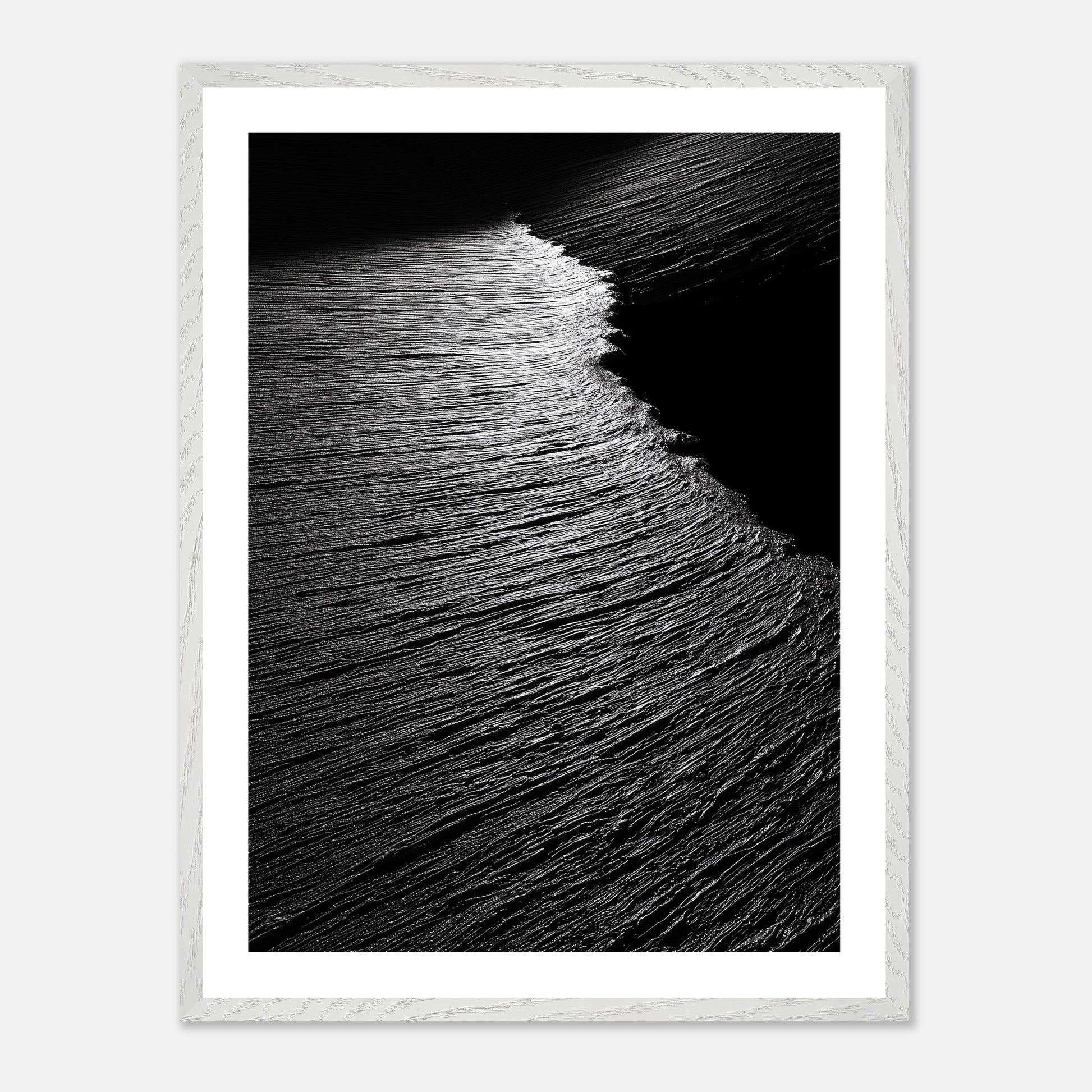 Lightfall Zone - Art print in white frame
