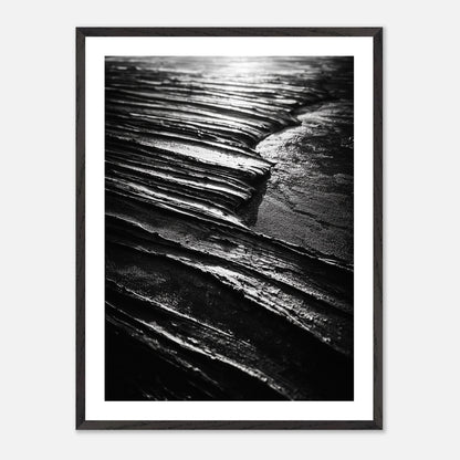 Scarred Plain - Art print in black frame