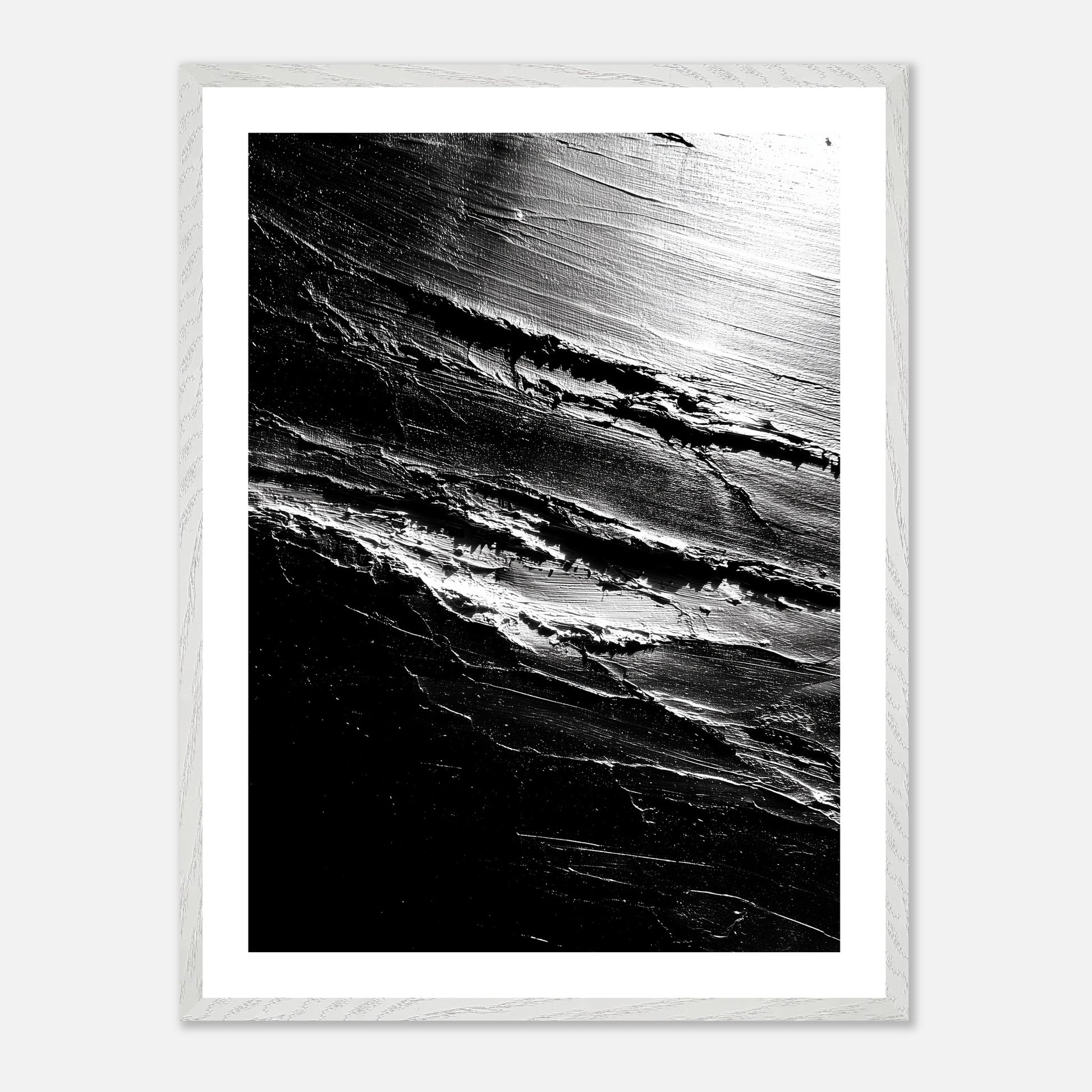 Genesis Ground - Art print in white frame