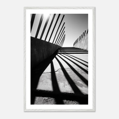 Shadow Array - Art print in white frame