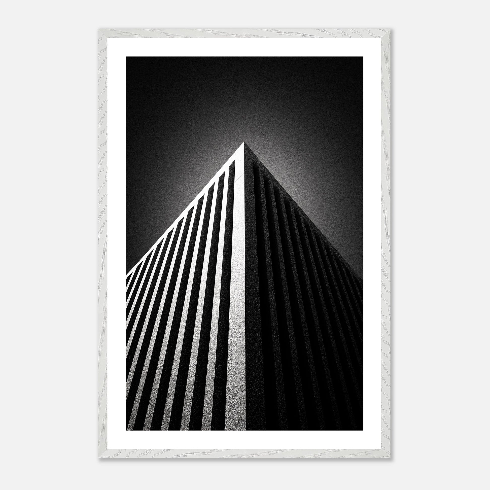 Facade Pattern - Art print in white frame